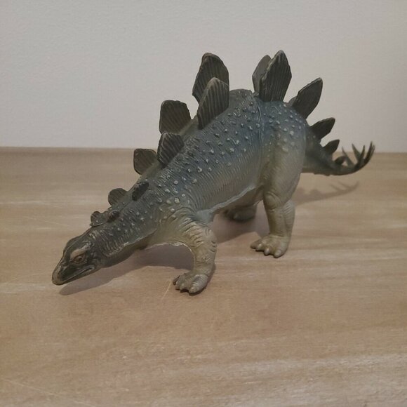 Vintage IMPERIAL 1985 Dinosaur Toy Stegosaurus Brontosaurus Figures Rare - Picture 2 of 10
